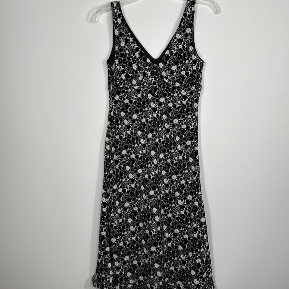 Vintage Y2K EXPRESS Worldwide Brand Size 5/6 Black / White Sun Dress - Picture 7 of 13